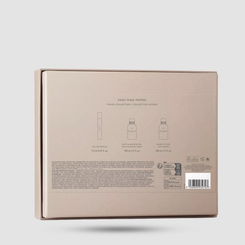Molton Brown Fiery Pink Pepper Travel Gift Set - Σετ ταξιδιού με EDT, αφρόλουτρο και λοσιόν