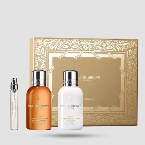 Molton Brown Sunlit Clementine Vetiver Travel Gift Set - Εσπεριδοειδές σετ ταξιδιού με EDP και λοσιόν