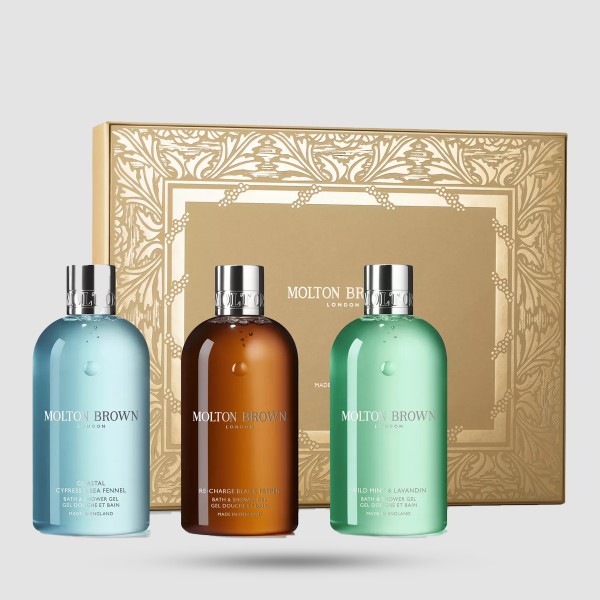 Σετ Αφρόλουτρων Molton Brown Woody & Aromatic – 3 x 300ml