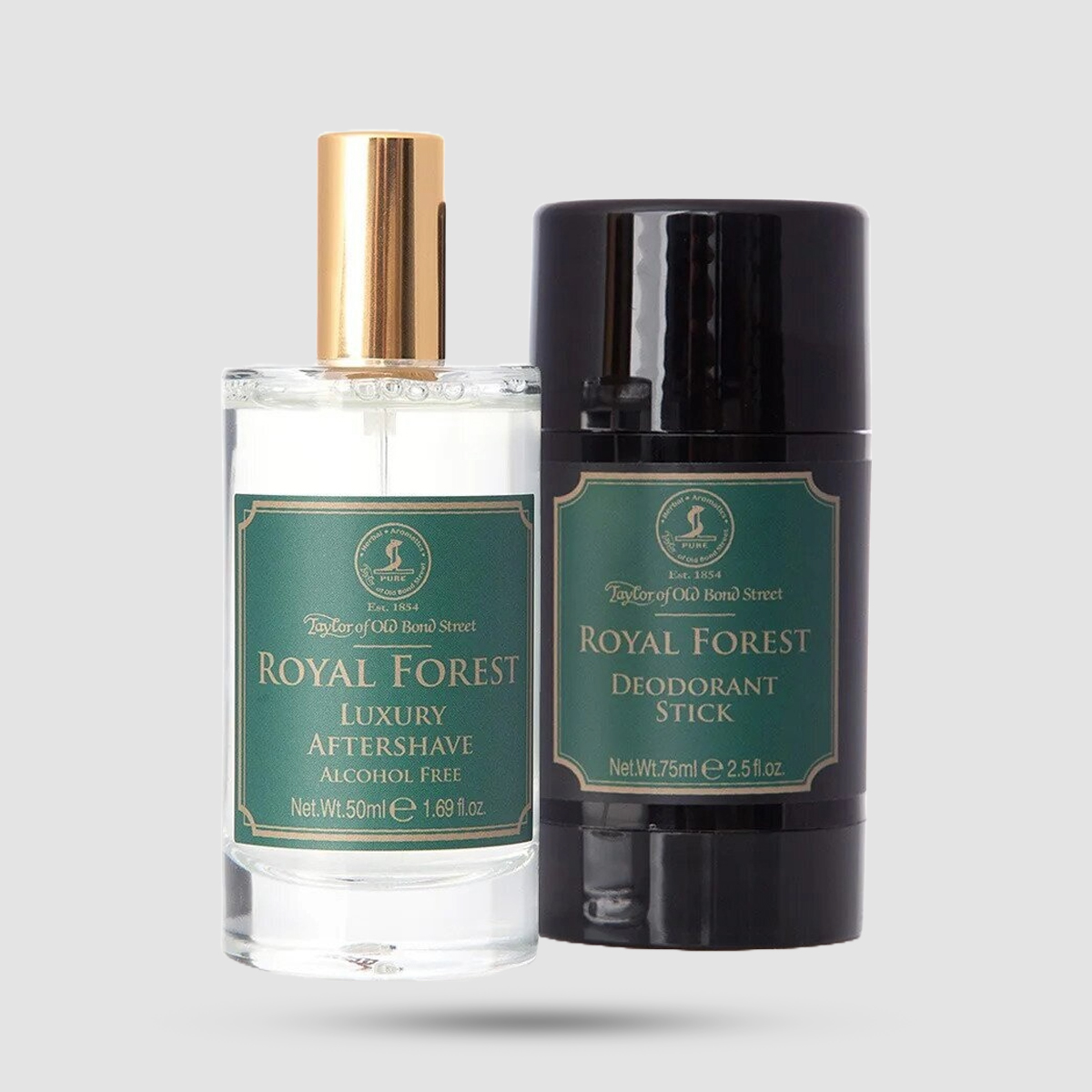 Taylor of Old Bond Street Royal Forest Gift Set - Aftershave and Deodorant - Made in England