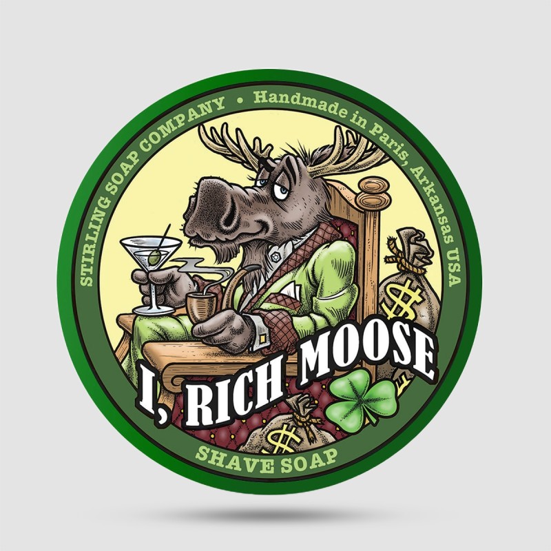 Stirling Soap Company I, Rich Moose Σαπούνι Ξυρίσματος 155g