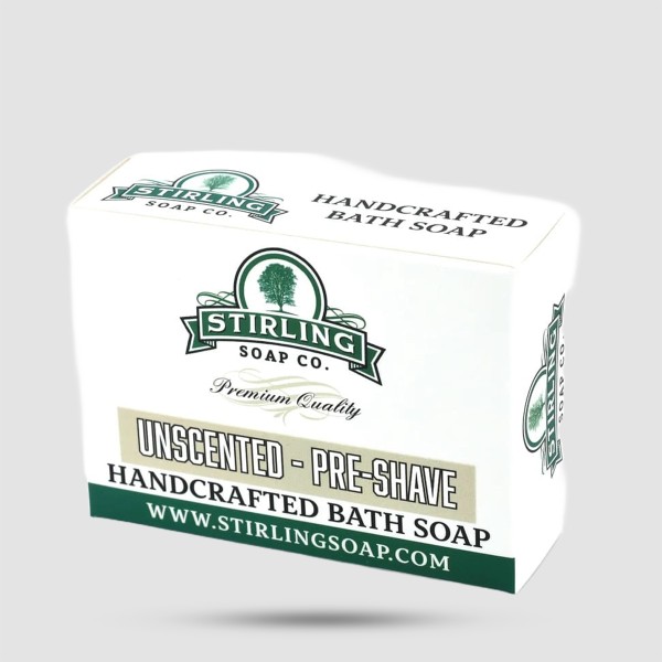 Stirling Soap Company Unscented Pre-Shave Soap 155g