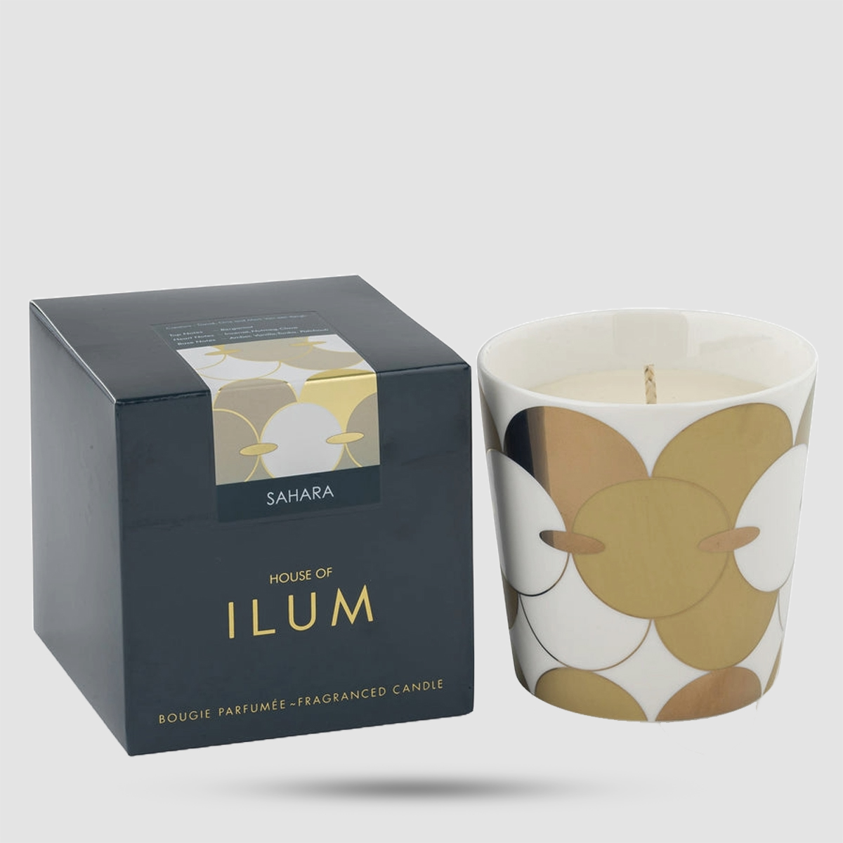 House of Ilum Sahara 260g - Αρωματικό κερί λιβάνι βανίλια κεχριμπάρι πορσελάνη