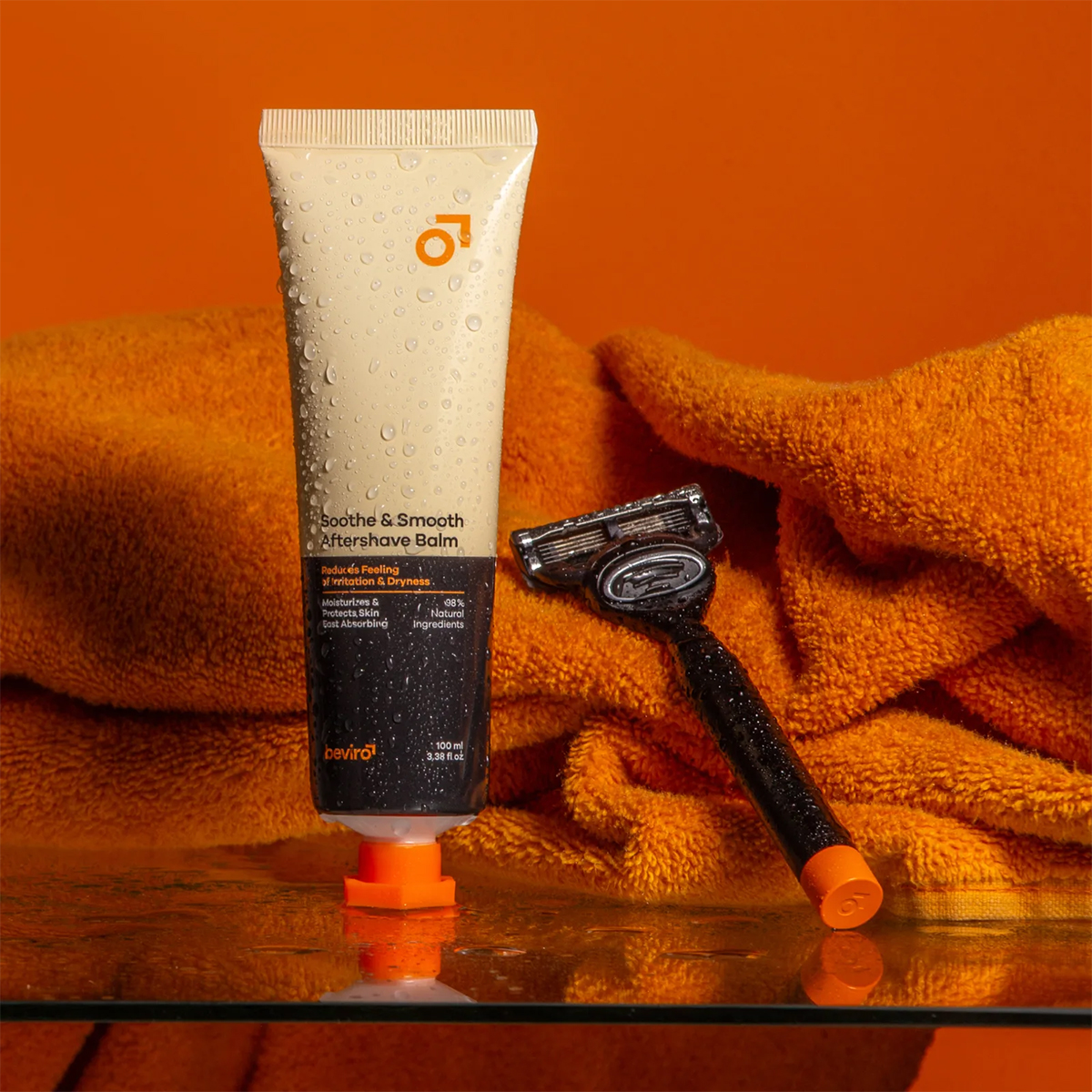 Beviro Soothe Smooth Aftershave Balm 100ml - Καταπραϋντικό βάλσαμο χωρίς αλκοόλ 98% φυσικό