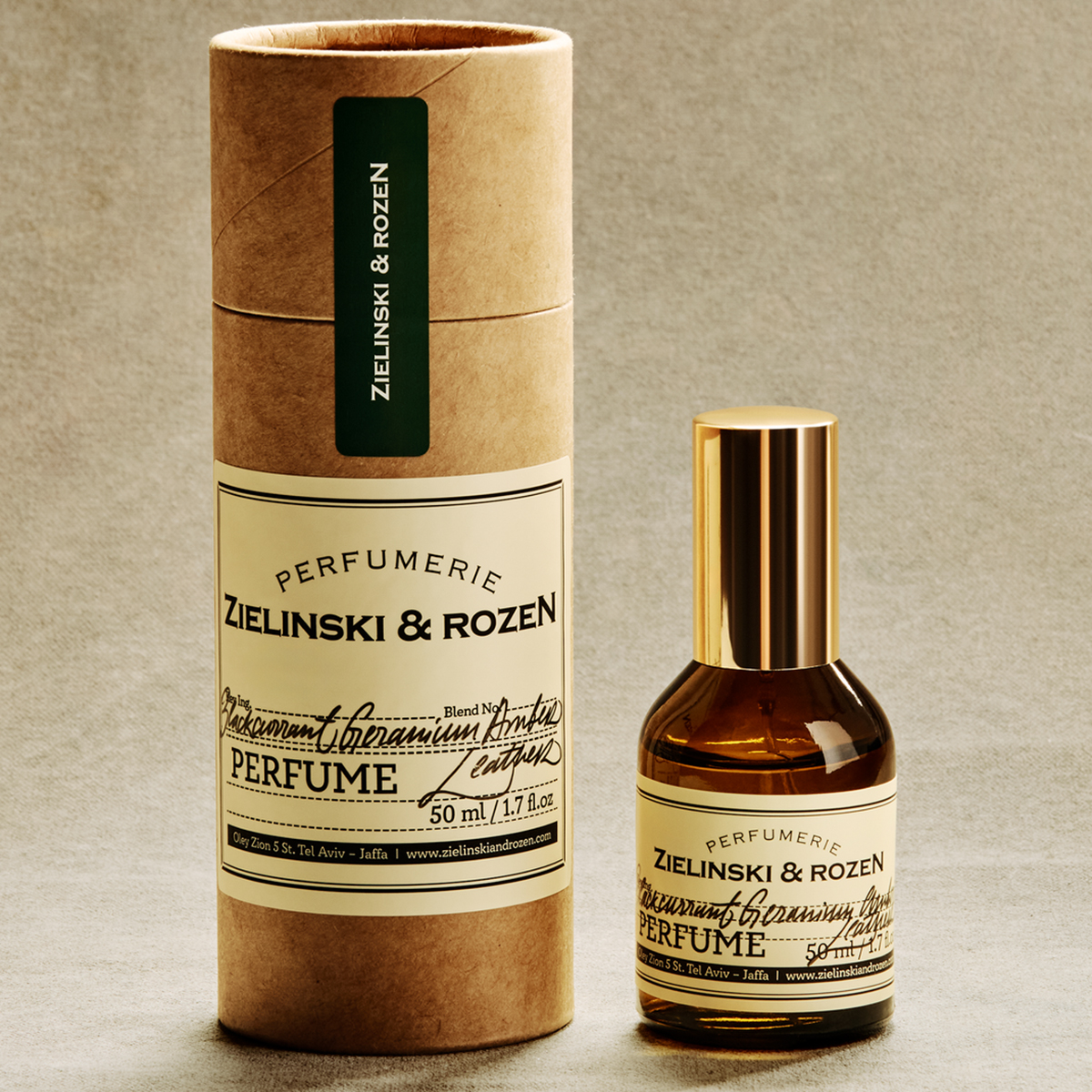 Zielinski & Rozen Eau de Parfum Blackcurrant Geranium Amber Leather 50ml - 24 Hours in Paris Evening Collection