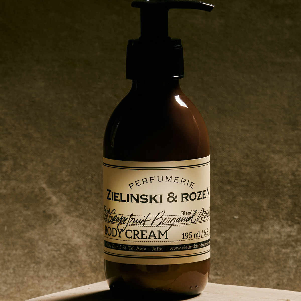 Zielinski & Rozen Body Cream Red Grapefruit Bergamot Amber 195ml - Πολυτελής Κρέμα Σώματος Fresh Citrus