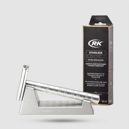 Henson AL13 Shave Kit Mild - Σετ Ξυρίσματος Aircraft Aluminum με Βάση και 100 Λεπίδες