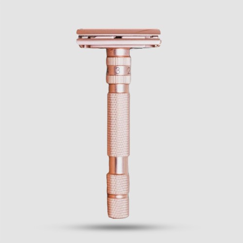 Rockwell T2 Adjustable Safety Razor Rose Gold - Ρυθμιζόμενη Ξυριστική Μηχανή με Θήκη Ταξιδιού