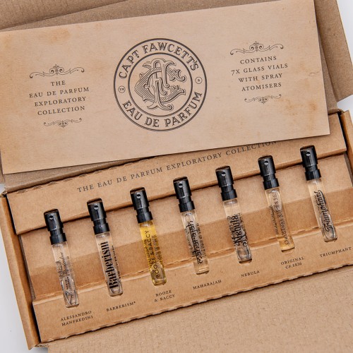 Captain Fawcett Eau de Parfum Exploratory Collection - Discovery Set with 7 Fragrances in Gift Box