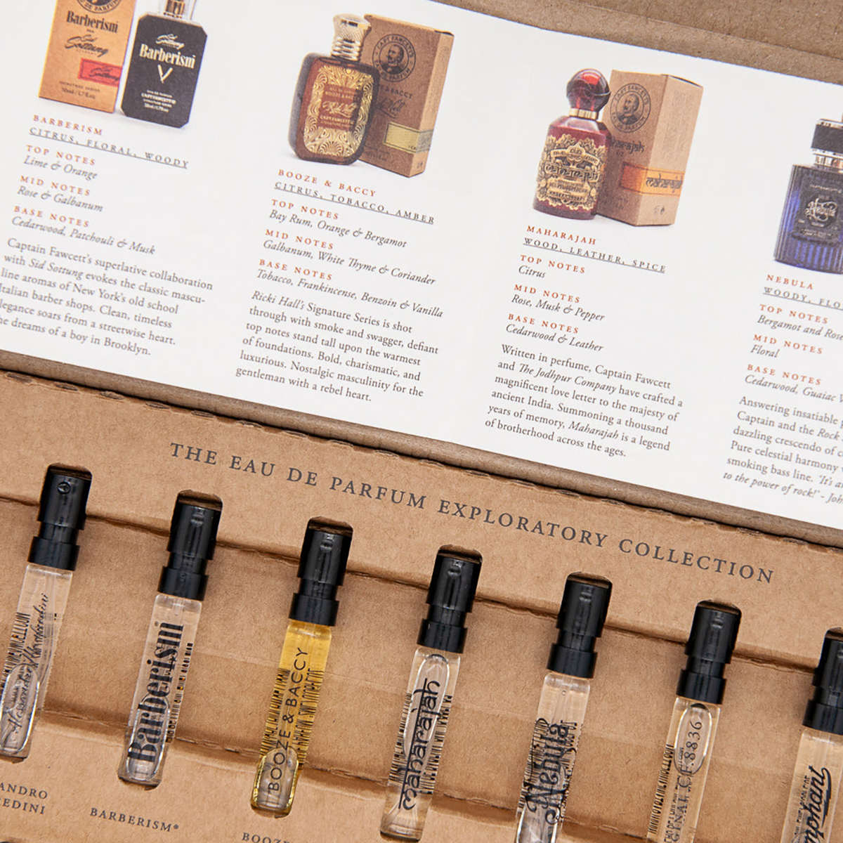 Captain Fawcett Eau de Parfum Exploratory Collection - Discovery Set with 7 Fragrances in Gift Box