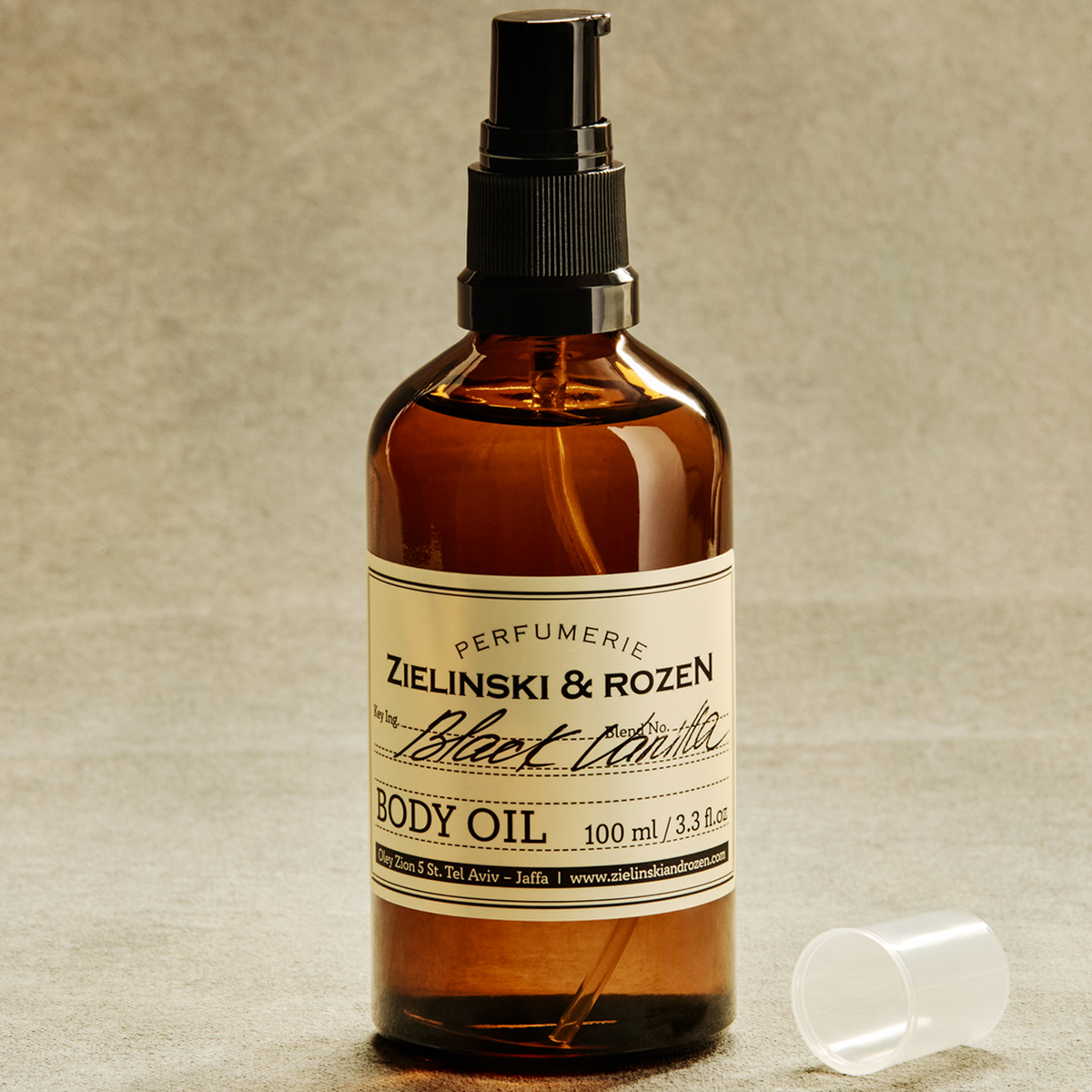 Zielinski & Rozen Body Oil Black Vanilla 100ml - Αναπλαστικό Λάδι Σώματος με Gourmand Άρωμα