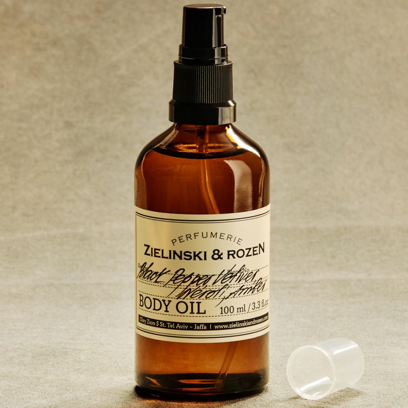 Λάδι Σώματος Black Pepper, Vetiver, Neroli, Amber 100ml – Zielinski & Rozen