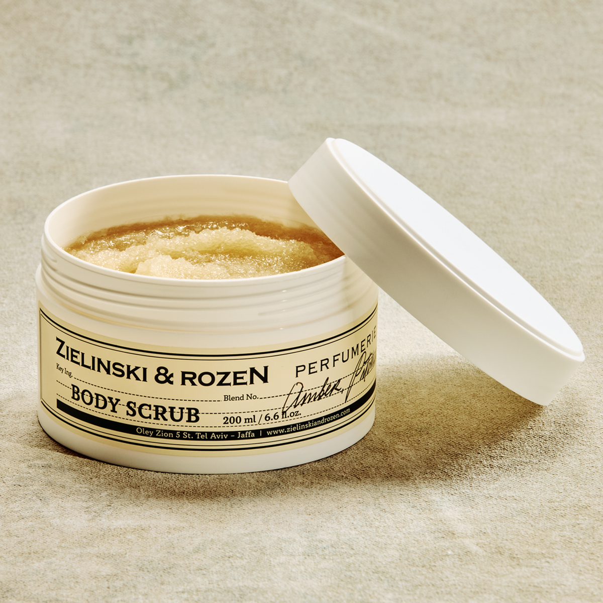 Zielinski & Rozen Body Scrub Amber Patchouli 200ml - Scrub με Αλάτι Νεκράς Θάλασσας και Αμυγδαλέλαιο