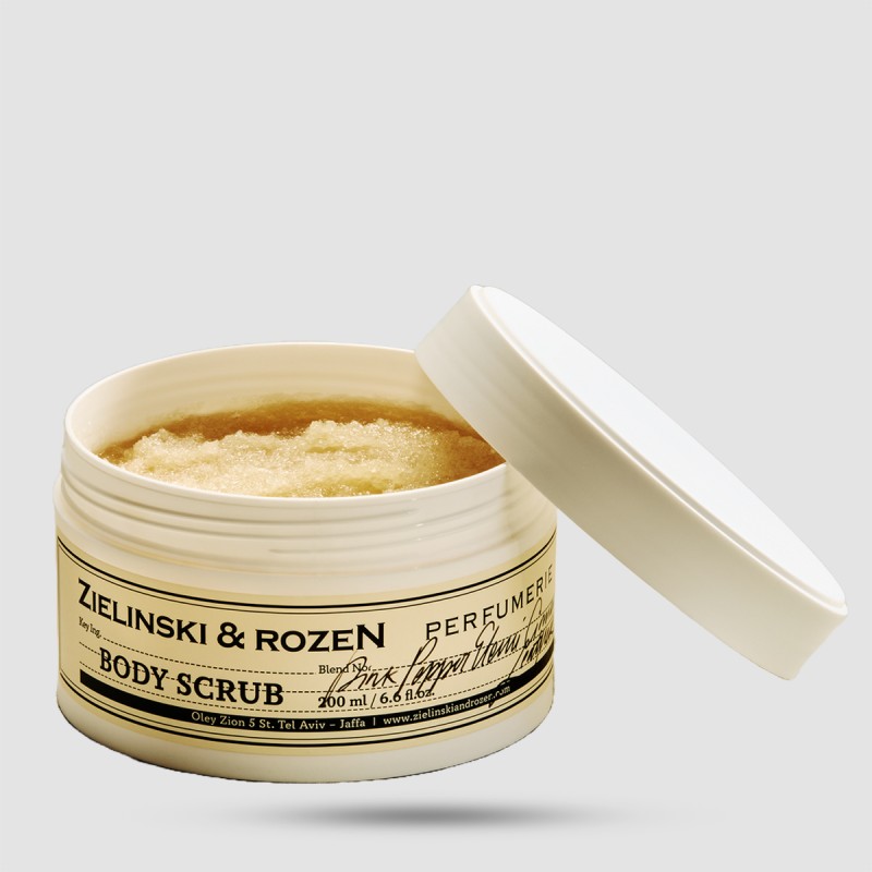 Scrub Σώματος Pink Pepper, Elemi, Cinnamon, Leather 200ml – Zielinski & Rozen