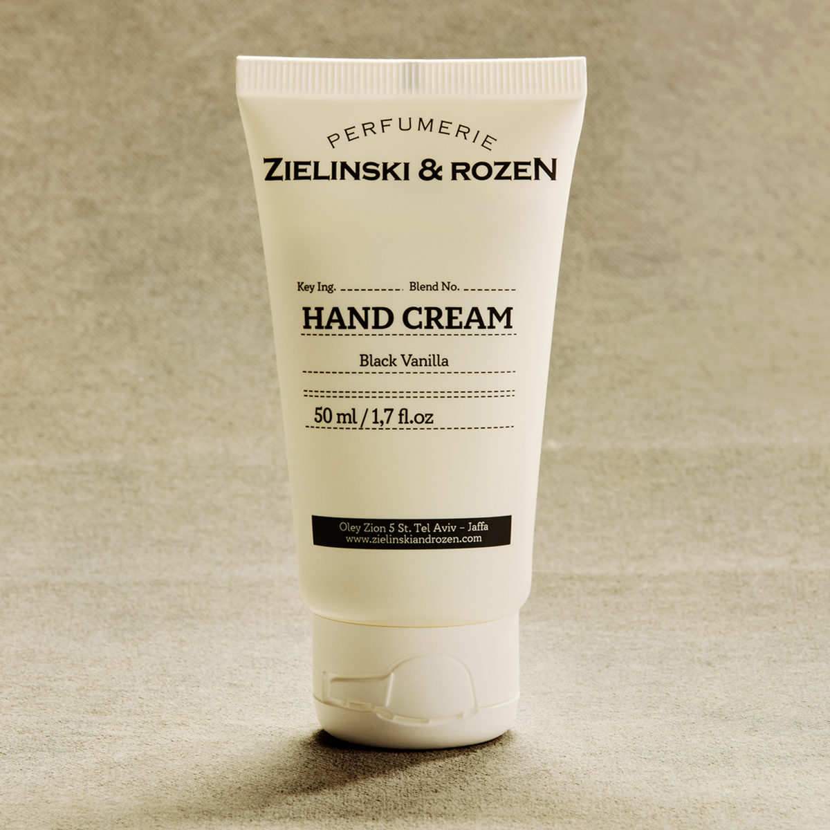 Zielinski & Rozen Hand Cream Black Vanilla 50ml - Nourishing Cream with Vitamin E