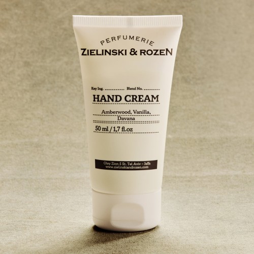 Zielinski & Rozen Hand Cream Amberwood Vanilla Davana 50ml - 24 Hours in Paris Collection