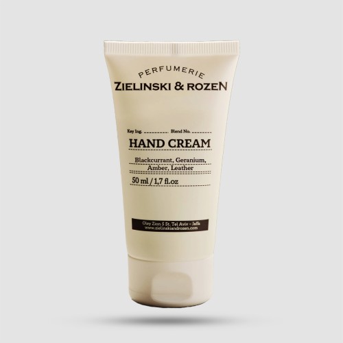 Zielinski & Rozen Blackcurrant Geranium Amber Leather Hand Cream 50ml - 24 Hours in Paris