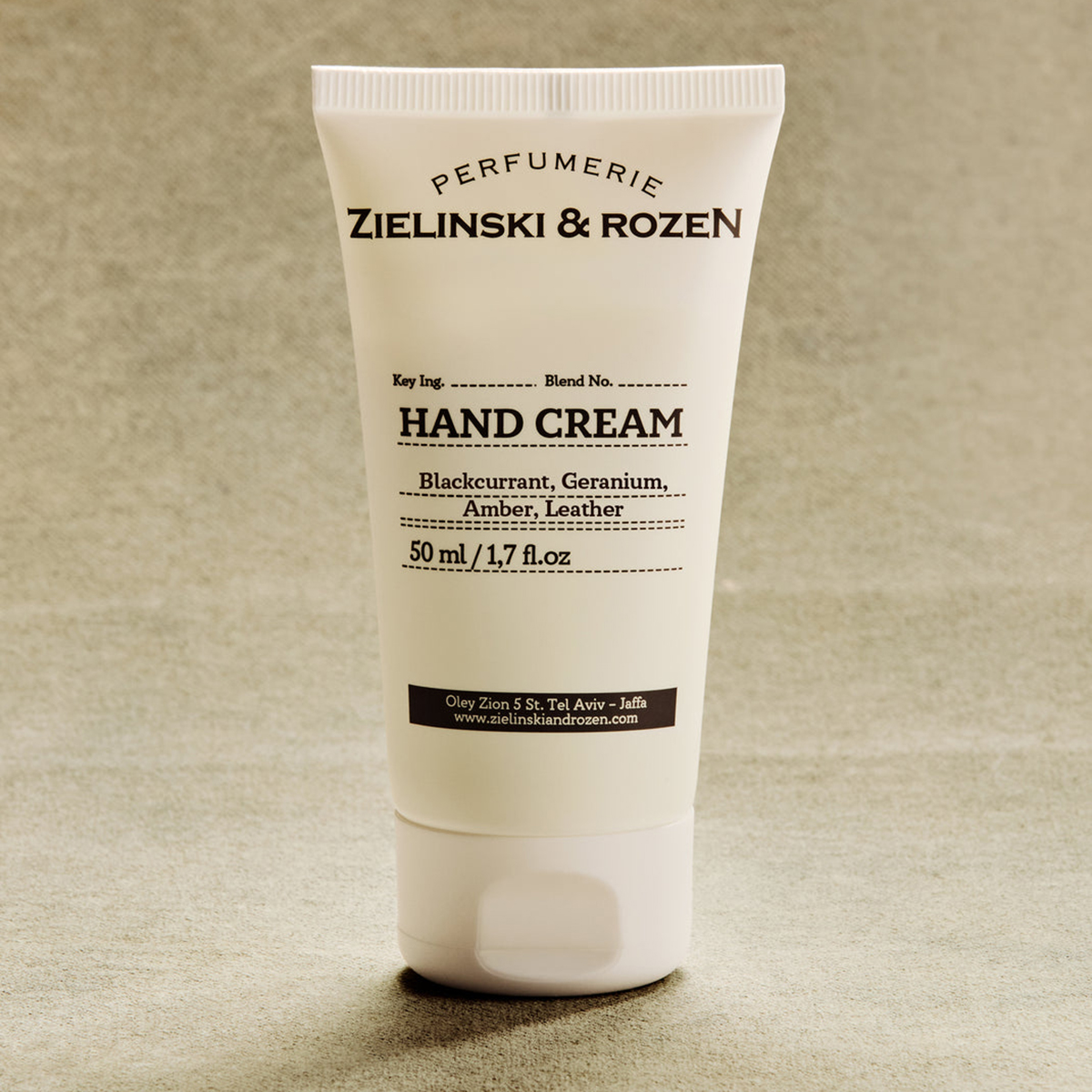 Zielinski & Rozen Blackcurrant Geranium Amber Leather Hand Cream 50ml - 24 Hours in Paris