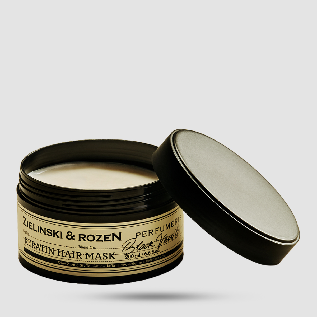 Zielinski & Rozen Keratin Hair Mask Black Vanilla 200ml - Gourmand with Keratin