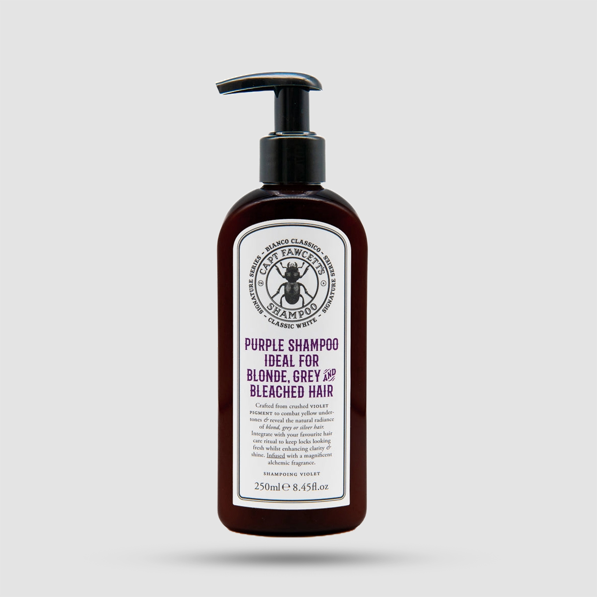 Captain Fawcett Bianco Classico Purple Shampoo 250ml - Silver Hair