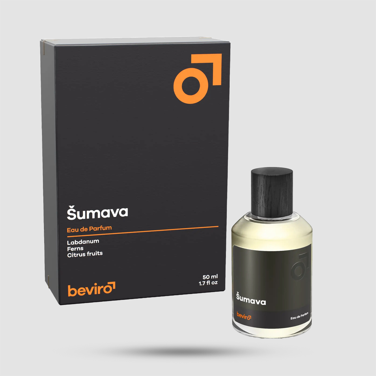Beviro Šumava Eau de Parfum 50ml - Niche Woody Earthy Smoky