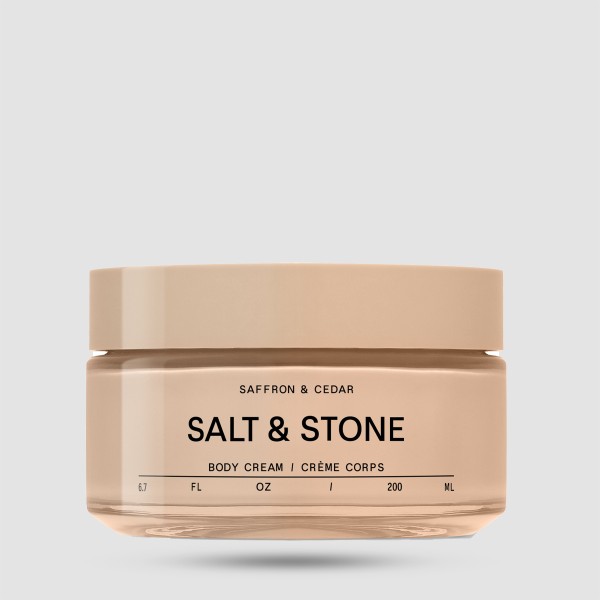 Salt & Stone Ενυδατική Κρέμα Σώματος Saffron & Cedar 200ml