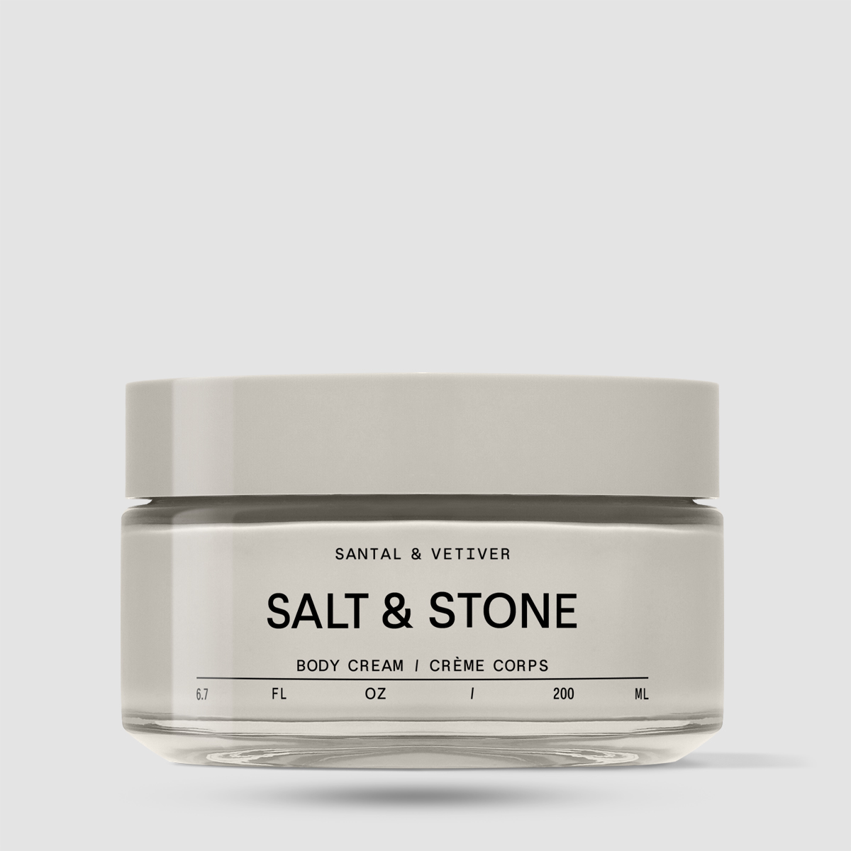 Salt & Stone Body Cream Santal & Vetiver 200ml - Ενυδατική Κρέμα Σώματος με Φύκια & Σκουαλάνιο