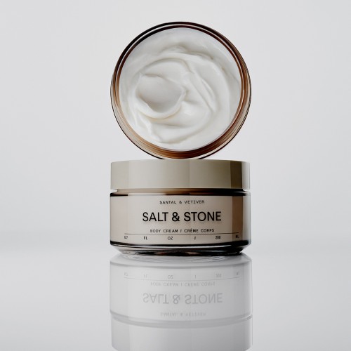 Salt & Stone Body Cream Santal & Vetiver 200ml - Ενυδατική Κρέμα Σώματος με Φύκια & Σκουαλάνιο