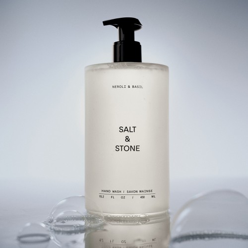 Salt & Stone Body Wash Neroli & Basil 450ml - Αφρόλουτρο με Υαλουρονικό Οξύ & Πρεβιοτικά