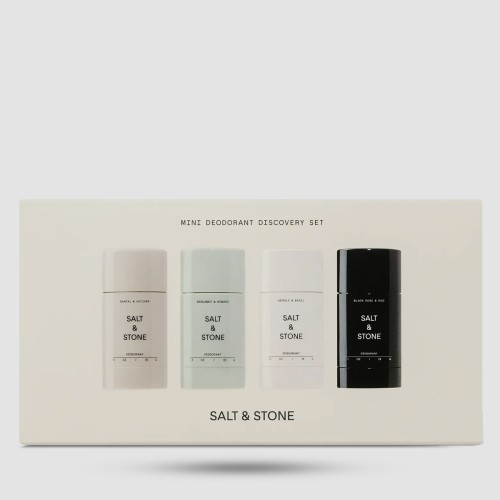 Salt & Stone Mini Deodorant Discovery Set 4x28g - Σετ Αποσμητικών Χωρίς Αλουμίνιο