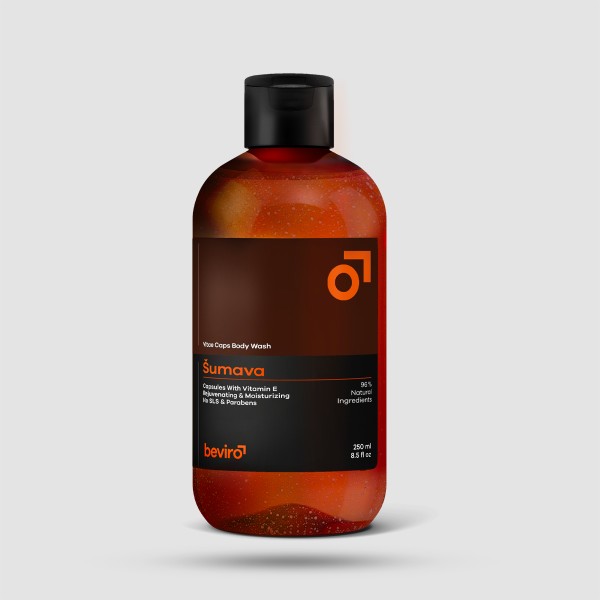 Beviro Vitae Caps Body Wash Sumava 250ml — Αφρόλουτρο με Κάψουλες Βιταμίνης Ε