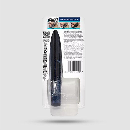 Just For Men 1-Day Beard & Brow Color Black - Προσωρινή Βαφή Γενειάδας & Φρυδιών