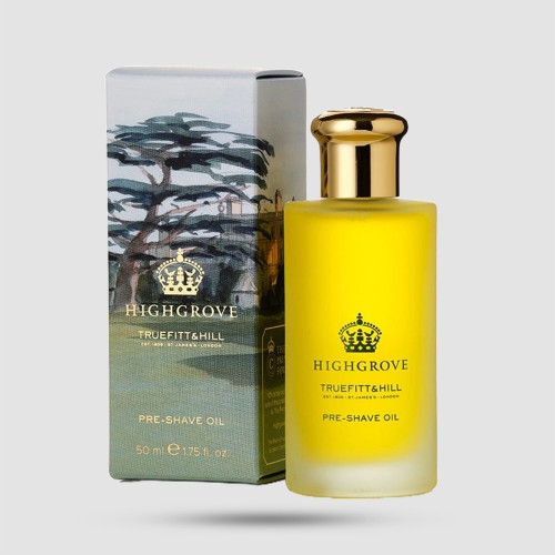 Truefitt & Hill Highgrove Luxury Pre-Shave Oil 60ml - 10 Essential Oils Cedar Lavender Vetiver
