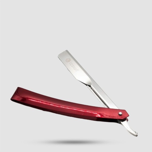 Epsilon Red Shaving Razor με Δερμάτινη Θήκη - Κόκκινο Injection Ξυράφι