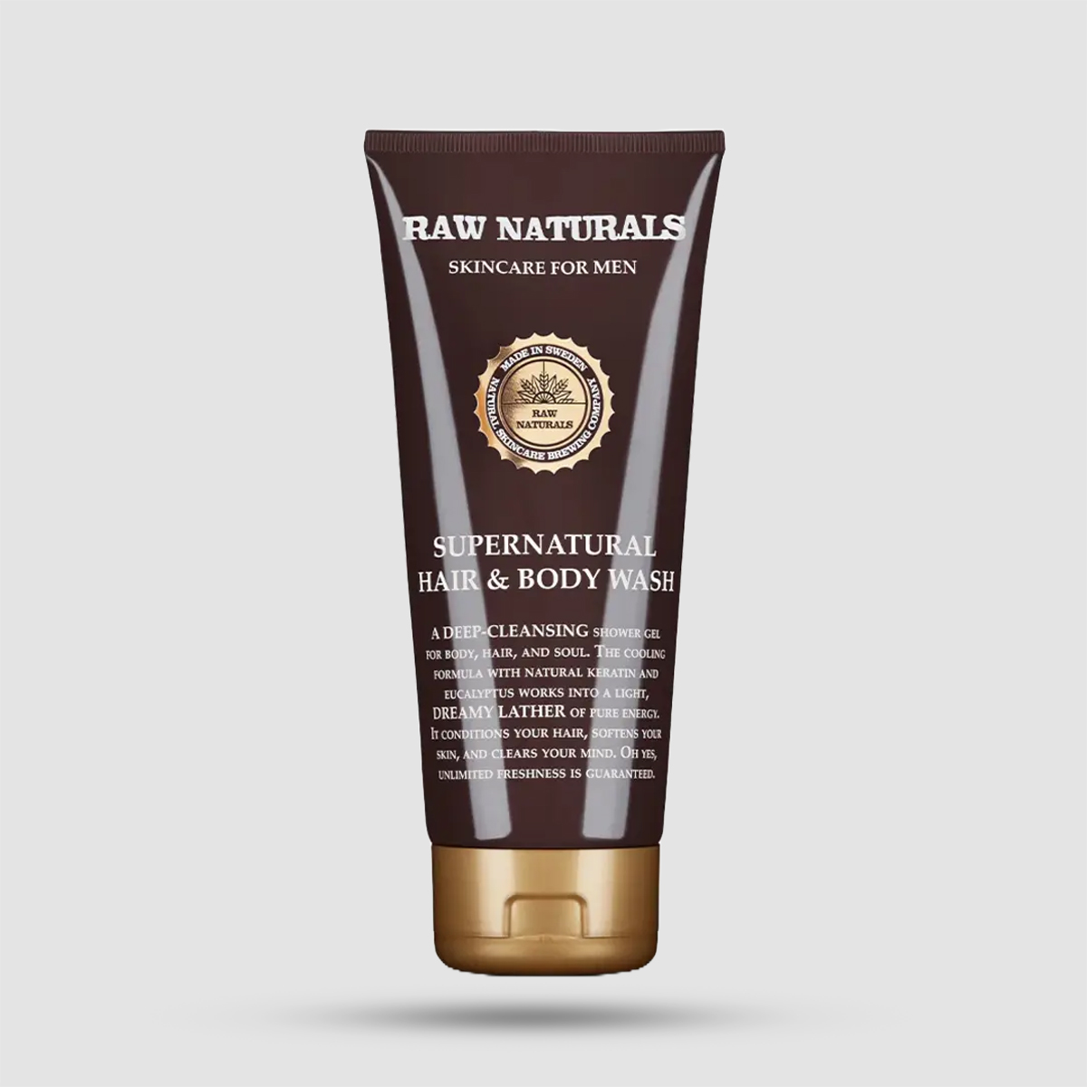 Raw Naturals Supernatural Hair & Body Wash 200ml - 2-σε-1 Σαμπουάν & Αφρόλουτρο με Ευκάλυπτο