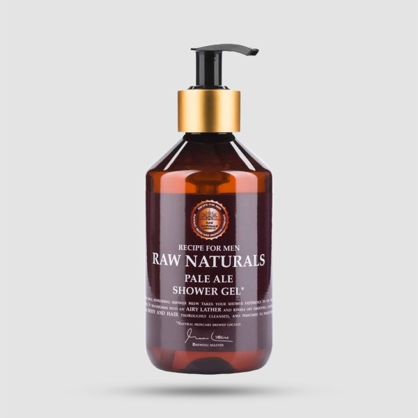 Raw Naturals Pale Ale Shower Gel 300ml - Αφρόλουτρο για Σώμα & Μαλλιά