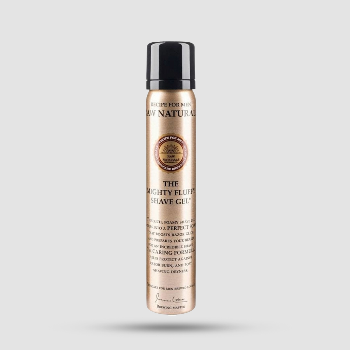 Raw Naturals The Mighty Fluffy Shave Gel 75ml - Τζελ Ξυρίσματος με Βρώμη & Πανθενόλη