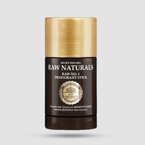 Raw Naturals Raw No. 1 Deodorant Stick 75ml - Αποσμητικό Χωρίς Αλκοόλ & Αλουμίνιο