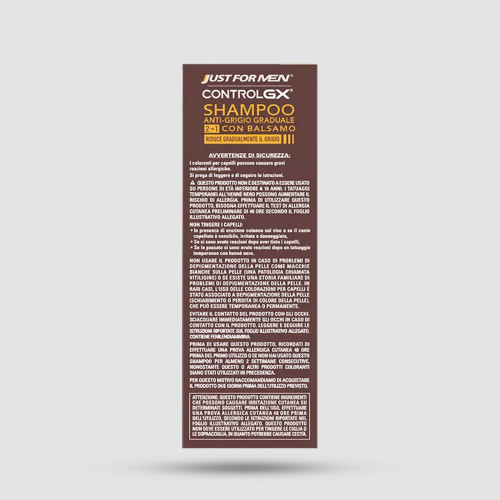 Just For Men Control GX 2-in-1 Shampoo & Conditioner 118ml - Σαμπουάν σταδιακής βαφής με conditioner