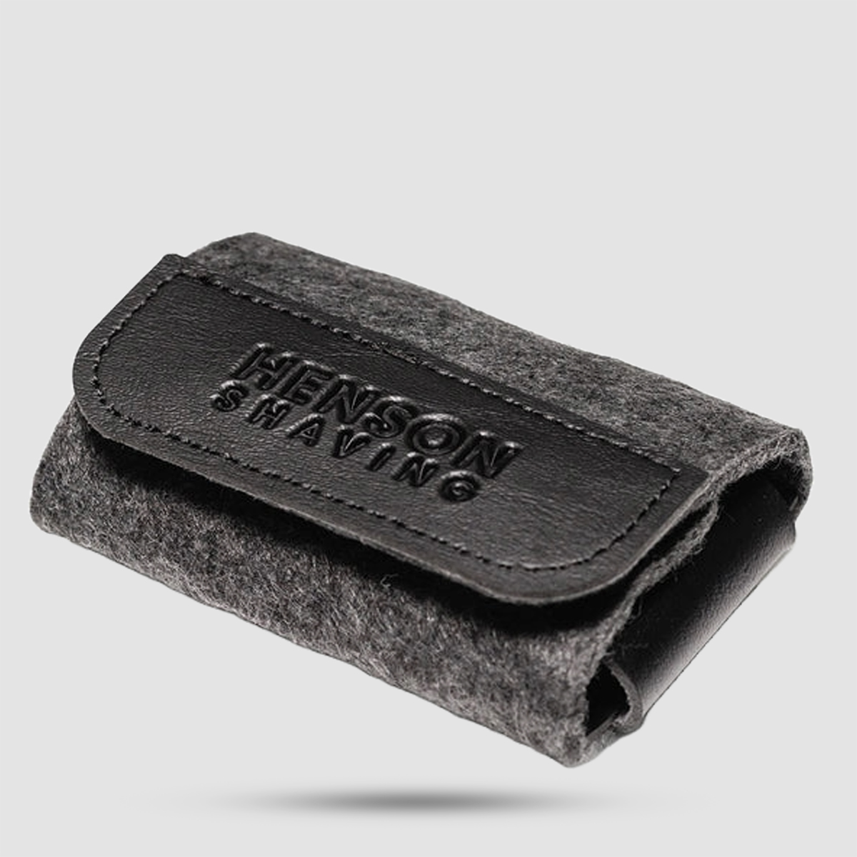 Henson Shaving Travel Case μαύρη - Θήκη ταξιδιού για ξυριστική μηχανή με επένδυση merino