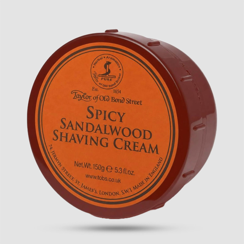 Taylor Of Old Bond Street Κρέμα Ξυρίσματος σε Μπολ Spicy Sandalwood 150g