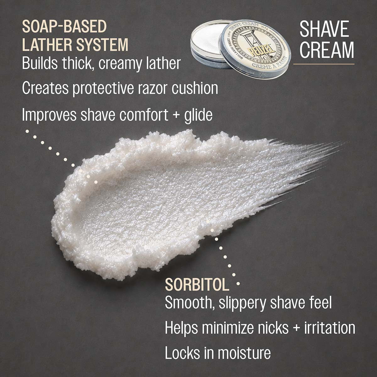 Reuzel Shave Cream 95g - Κρέμα ξυρίσματος χωρίς πινέλο με αλόη και κινόα