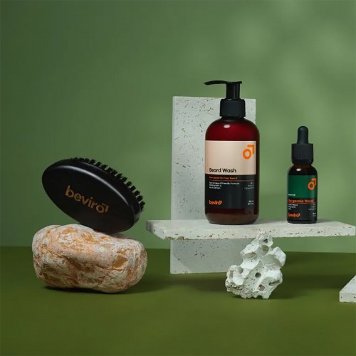 Beviro Bergamia Wood Beard Care Kit - Σετ Περιποίησης Γενειάδας - Άρωμα Περγαμόντου