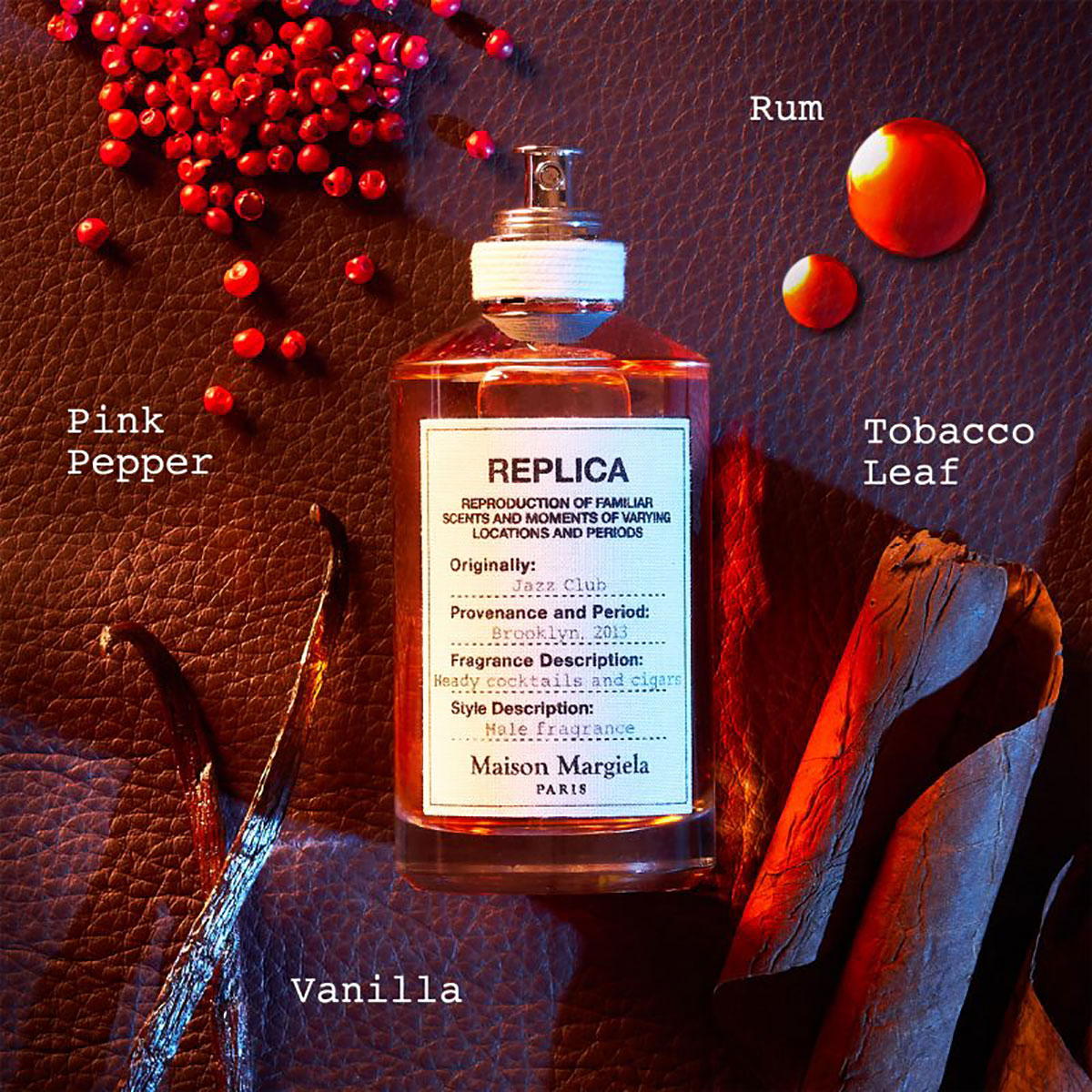 Replica Jazz Club Maison Margiela - Ανδρικό Άρωμα - Δερμάτινο με νότες καπνού