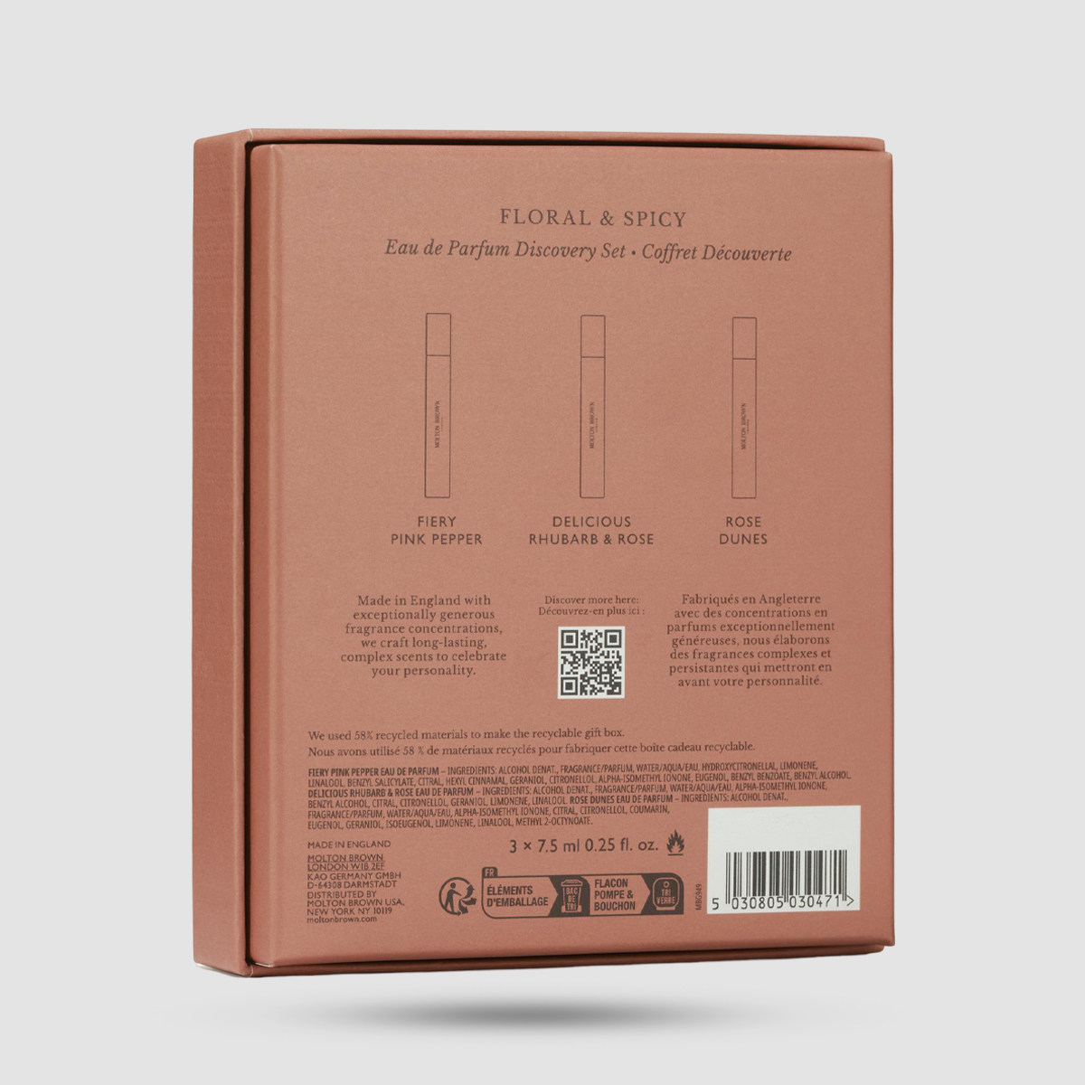 Molton Brown Floral & Spicy Discovery Set - Fragrances - 3 x 7.5ml travel size