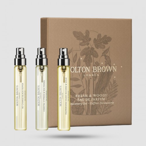 Molton Brown Fresh & Woody Discovery Set - 3 fragrances x 7.5ml - Unisex fragrance collection