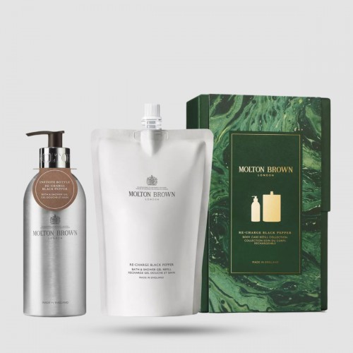 Re-charge Black Pepper Body Care Refill Gift Set Molton Brown - Ανδρική περιποίηση σώματος - Επαναγεμιζόμενο σετ δώρου