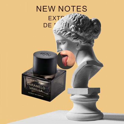 Extrait De Parfum Caramelo Vanilla 50ml NEW NOTES - Unisex γκουρμάν άρωμα με βανίλια και καραμέλα