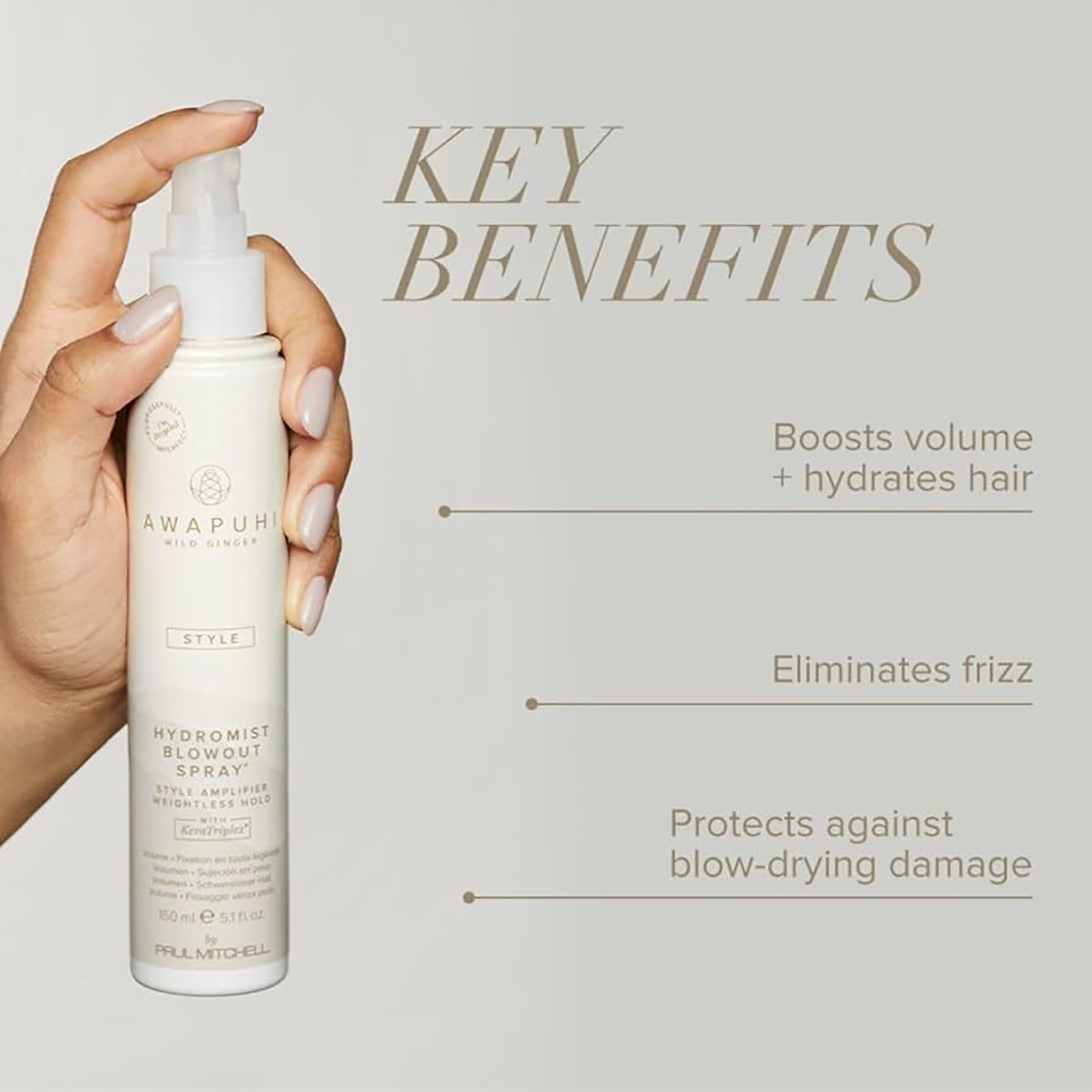 Hydromist Blow-Out Spray Paul Mitchell - Spray Styling - Ενισχυμένος όγκος χωρίς φριζάρισμα