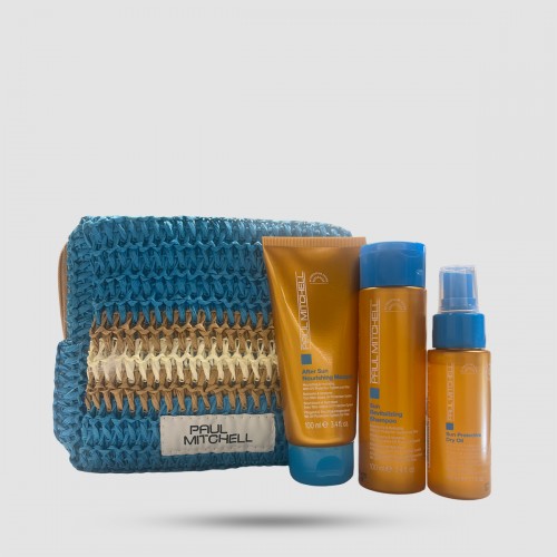 Sun Travel Set Αντηλιακή Φροντίδα Μαλλιών Paul Mitchell - Grooming - 3 προϊόντα με νεσεσέρ